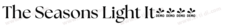 The Seasons Light It字体转换